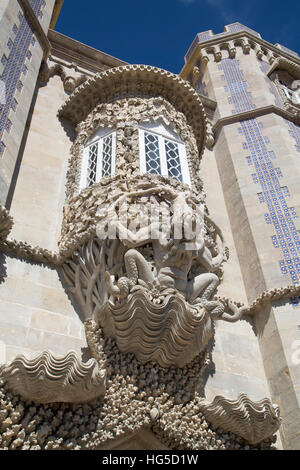 Newt, Fabelwesen, Penna Nationalpalast, UNESCO, Sintra, Portugal Stockfoto