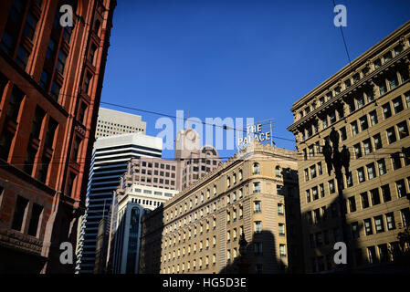 Das Palasthotel in Nähe Union Square, San Francisco. Stockfoto