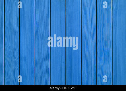 Blaue Holz Hintergrund. Vertikale Zaun Stockfoto