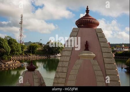 Ganga Talao (allgemein bekannt als Grand Bassin) auf Mauritius. Stockfoto