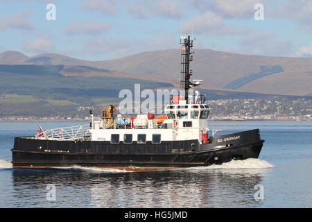 SD Oronsay, vorbei an Indien Osthafen während der Übung Joint Warrior 16-2. Stockfoto