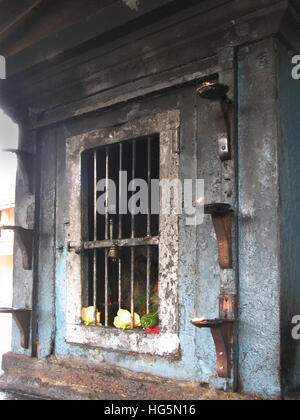 Verehrung auf Shri Krishna Tempel, Ambalpuram, Kerala Stockfoto