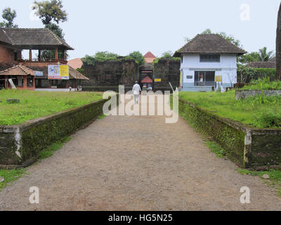 Rajarajeshwari Tempel lange erschossen, Kannur, Kerala, Indien Stockfoto