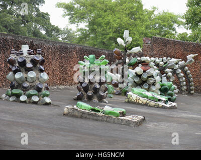 Steingarten, Malampuzha, Kerala, Indien Stockfoto