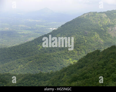 Landschaft. Nelliyampathy Hill, Palakkad, Kerala, Indien Stockfoto