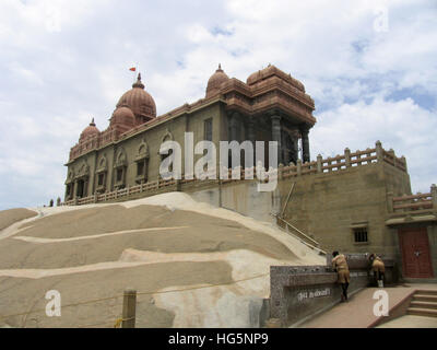 Vivekananda Rock Memorial, Kanyakumari, Tamil Nadu, Indien Stockfoto