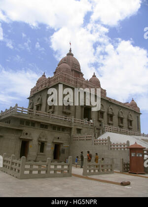 Vivekananda Rock Memorial, Kanyakumari, Tamil Nadu, Indien Stockfoto