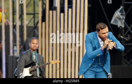Jidenna erklingt in 2016 MTV Woodie awards auf dem SXSW am 16. März 2016 in Austin, Texas. Stockfoto