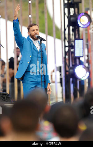 Jidenna erklingt in 2016 MTV Woodie awards auf dem SXSW am 16. März 2016 in Austin, Texas. Stockfoto