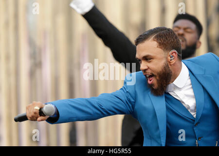 Jidenna erklingt in 2016 MTV Woodie awards auf dem SXSW am 16. März 2016 in Austin, Texas. Stockfoto