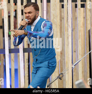 Jidenna erklingt in 2016 MTV Woodie awards auf dem SXSW am 16. März 2016 in Austin, Texas. Stockfoto