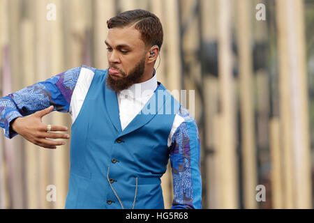 Jidenna erklingt in 2016 MTV Woodie awards auf dem SXSW am 16. März 2016 in Austin, Texas. Stockfoto