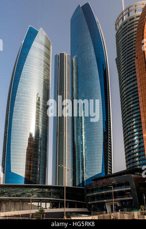 Etihad Towers, Abu Dhabi, Vereinigte Arabische Emirate Stockfoto