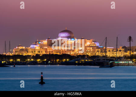 Präsidentenpalast von Vereinigte Arabische Emirate, Abu Dhabi, Vereinigte Arabische Emirate Stockfoto