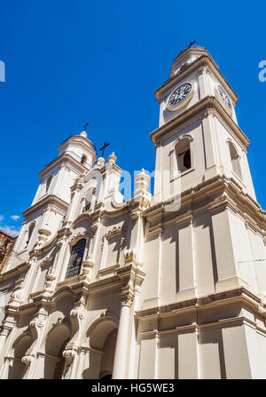 Argentinien, Buenos Aires Provinz, Stadt Buenos Aires, Monserrat, Blick auf die Kirche St. Ignatius. Stockfoto