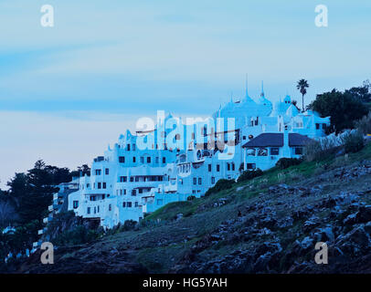 Uruguay, Maldonado Abteilung, Punta Ballena, Blick auf das Casapueblo, Hotel, Museum und die Kunstgalerie des Künstlers Carlos Paez Stockfoto