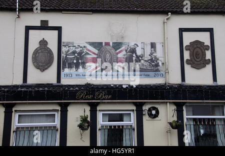 Rex-Bar auf der Shankill Road in Belfast Stockfoto