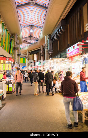 Ohmicho Ichiba, Kanazawa City, Präfektur Ishikawa, Japan Stockfoto