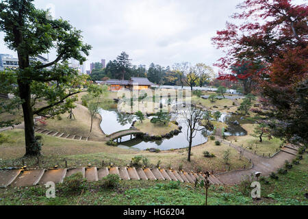 Gyokusen'inmaru Garden, Kanazawa Burg Kanazawa City, Präfektur Ishikawa, Japan Stockfoto