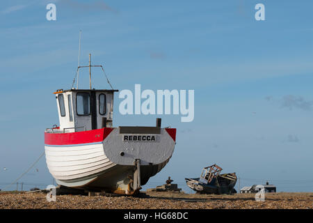 Rebecca Angeln Boot Dungeness Stockfoto