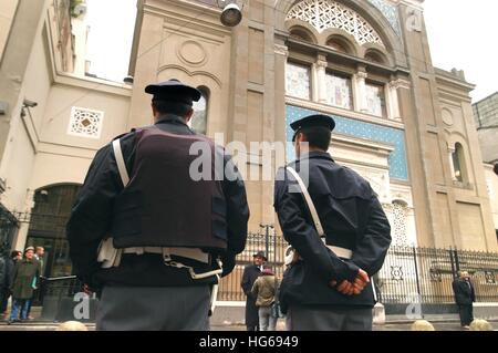 Tag der offenen Tür in den italienischen Synagogen, Mailand zentrale Synagoge in Guastalla Straße Stockfoto