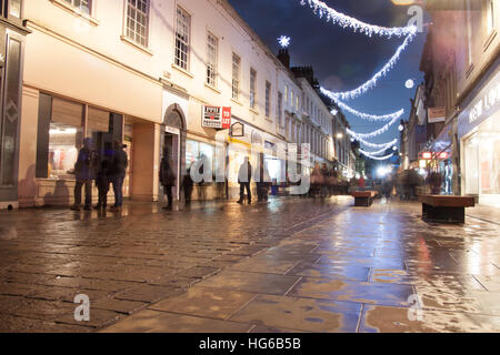 Hull, UK. 4. Januar 2017. Hull UK Stadt der Kultur 2017 gemacht im Rumpf Eröffnungsveranstaltung zeigt Installationen im freien Kredit Geschäfte Whitefriargate Rumpf-4. Januar 2017: Trevor R A Dingle/Alamy Live News Stockfoto