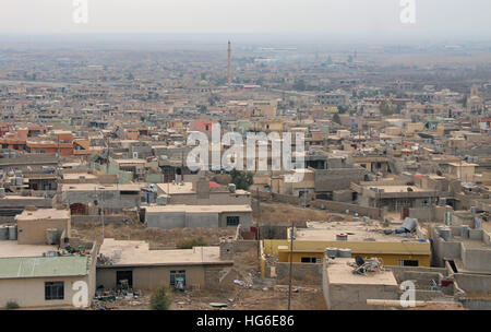 Die verlassene Stadt Bashiqa im Norden des Irak, 13. Dezember 2016. Foto: Benno Schwinghammer/dpa Stockfoto