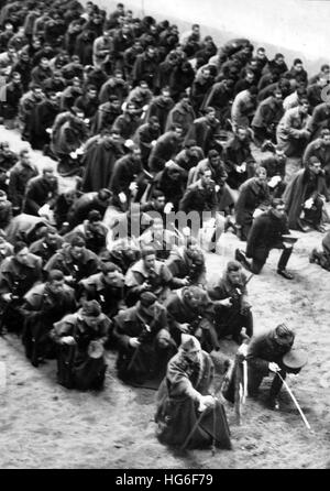 Das Nazi-Propagandafilm zeigt die Vereidigung neuer Offiziere für Francos-Truppen in Burgos, Spanien, Dezember 1936. Fotoarchiv für Zeitgeschichtee - KEIN KABELDIENST - | weltweite Nutzung Stockfoto