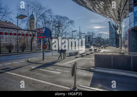 Das Kunsthaus Graz, Grazer Kunsthaus oder Graz Kunst Museum als Teil der Kulturhauptstadt Europas-Feierlichkeiten in 2003 architektonisches Wahrzeichen errichtet Stockfoto