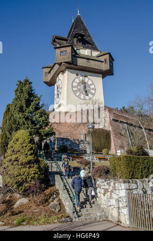 Grazer Schlossberg Schlossberg heute ein öffentlicher park Stockfoto