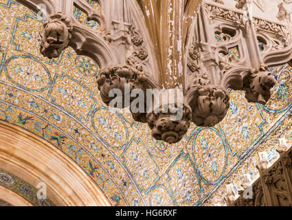 Interieur-architektonische Details der Lobby des denkmalgeschützten Woolworth Building in New York entworfen vom Architekten Cass Gilbert Stockfoto