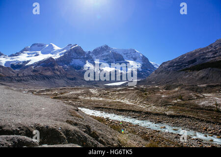 Das Columbia Icefield ist die größte Eisfeld in den Rocky Mountains of North America. Stockfoto