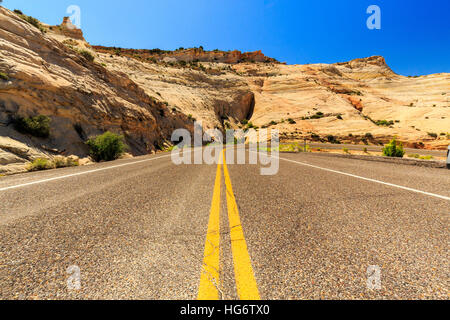 Bevor die Highway 12 Strecke gebaut wurde, in dieser Region unterwegs war langsam, harte Arbeit. Stockfoto