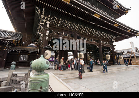 Higashi Honganji Tempel (Shin-Buddhismus), in der Nähe von Kyoto Station, Japan Stockfoto
