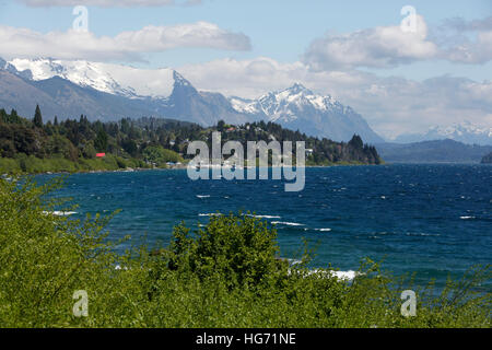 See Nahuel Huapi, Bariloche, Nahuel Huapi Nationalpark, den Lake District, Argentinien, Südamerika Stockfoto