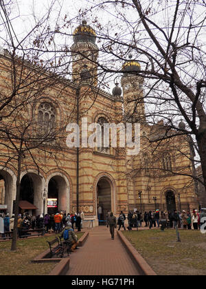 Die Synagoge in Budapest ist das 2. größte in der Welt. (nach NYC) Stockfoto