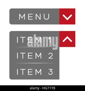 Menü-Element-UX-Vektor Stock Vektor