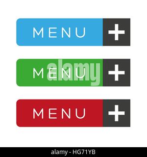 Menü-Element-UX-Vektor Stock Vektor