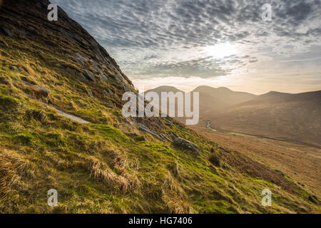 Mourne Berge, Co Down, Nordirland, Vereinigtes Königreich, Wetter news.18th Dezember 2016. Einen schönen Wintertag im nördlichen Ireland.copyright Gary Telford/Alamy liv Stockfoto