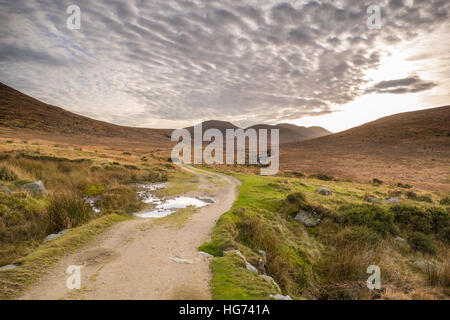 Mourne Berge, Co Down, Nordirland, Vereinigtes Königreich, Wetter news.18th Dezember 2016. Einen schönen Wintertag in Nordirland. Stockfoto