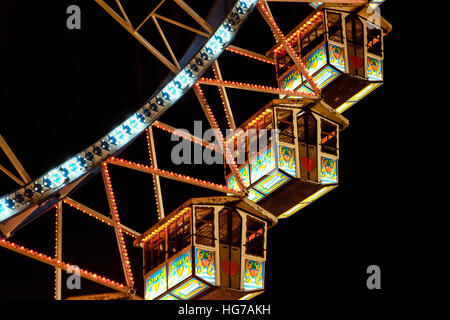 Riesenrad am Abend Stockfoto