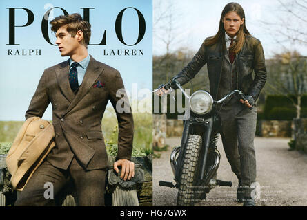 2010er Jahre UK Ralph Lauren Magazin Anzeige Stockfoto