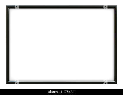 3D Render von leeren Rahmen mit Platz für Ihren Text oder Bild isoliert auf weißem Hintergrund Stockfoto