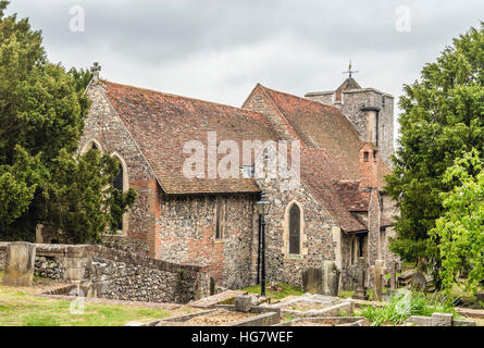 St.Martins-Kirche in Canterbury, in der Grafschaft Kent, Südostengland. Stockfoto