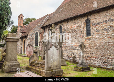 St.Martins-Kirche in Canterbury, in der Grafschaft Kent, Südostengland. Stockfoto