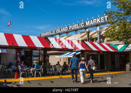 Granville Island Public Market, Vancouver, Britisch-Kolumbien, Kanada Stockfoto