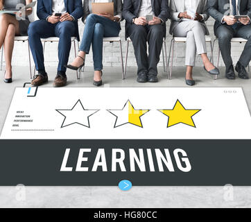 Leistungsfaehigen Lernkonzept Erfolg Training Stockfoto