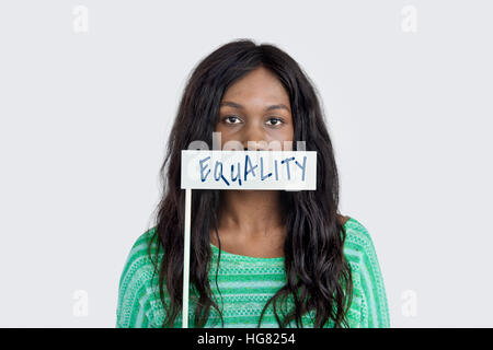 Der Geschlechter Emotion Fairness zivilen Gelegenheit Konzept Stockfoto