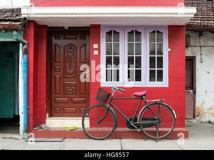 Straßenszene, Jew Town Mattancherry, Kochi (Cochin), Kerala, Indien Stockfoto