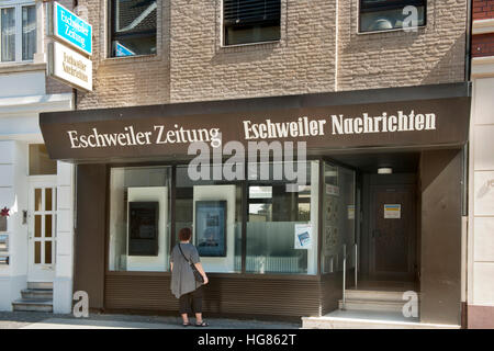Deutschland, NRW, Städteregion Aachen, Eschweiler, Redaktion der Eschweiler Nachrichten in der Fußgängerzone Grabenstraße Stockfoto